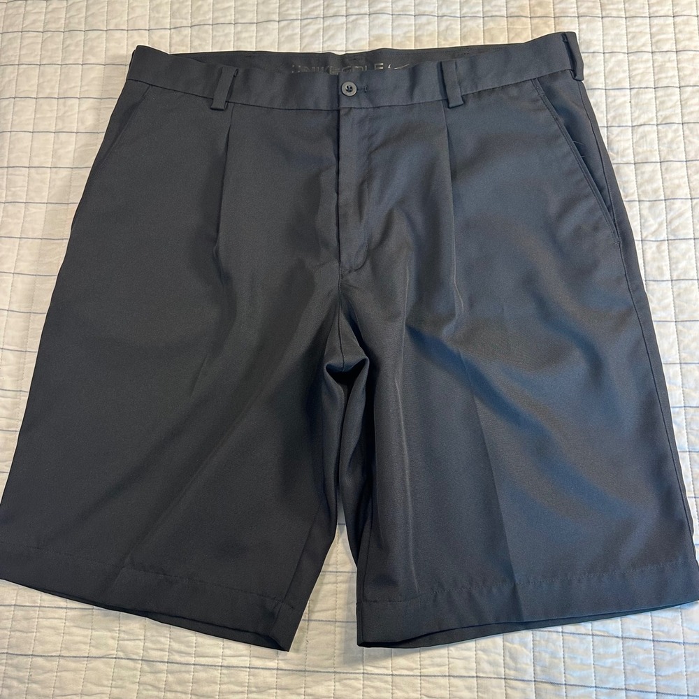 Nike Golf Mens Black Pleated Performance Shorts 36 405850-010